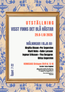 Utställning Visst finns det blå hästar